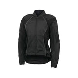 Black women’s FIRSTGEAR Reflex Mesh Jacket with reflective piping and mesh accents