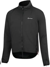 Black lightweight full-zip cycling jacket with high collar from Firstgear Reflex Mesh collection