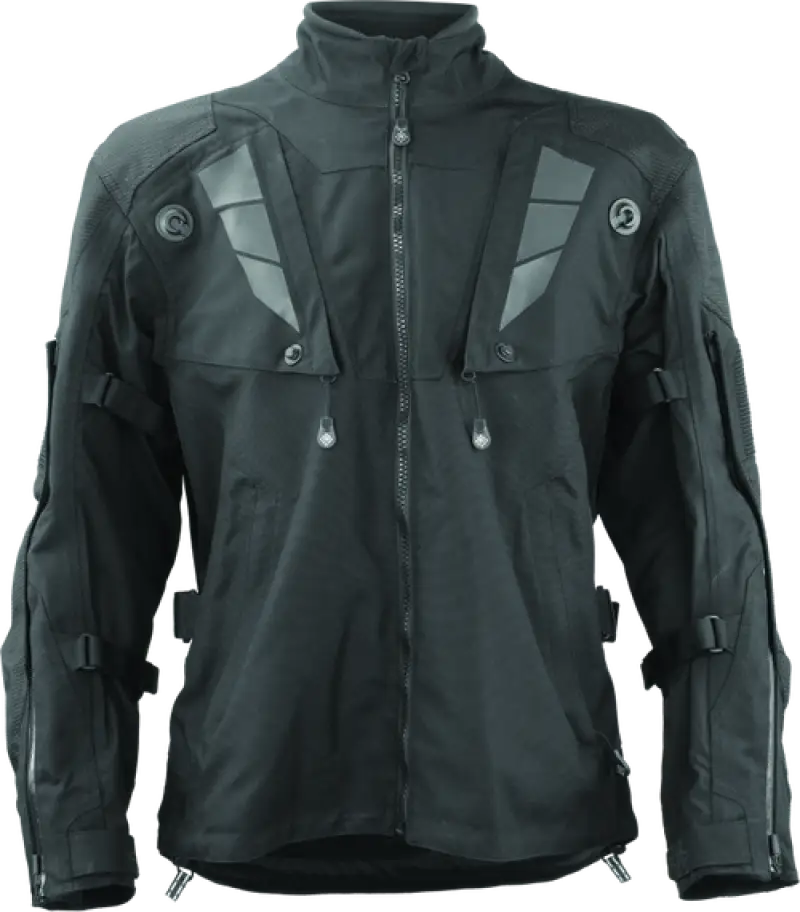 Firstgear Rogue Rogue XC Pro Jacket Black with reflective accents and adjustable fit