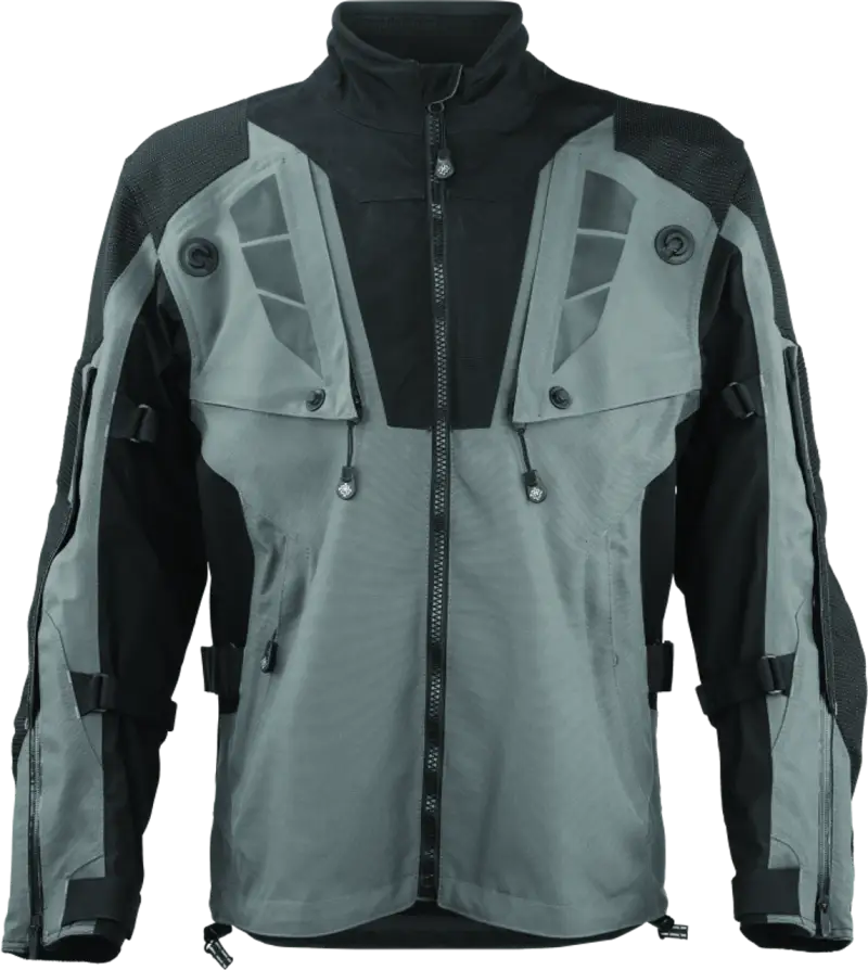 Firstgear Rogue Rogue XC Pro Jacket Grey with adjustable straps and vents for riding comfort