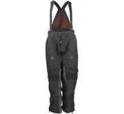 Black FIRSTGEAR Rogue XC Pro Pants with adjustable suspenders for skiing comfort