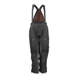 Black FIRSTGEAR Rogue XC Pro Pants with adjustable suspenders for skiing or snowboarding