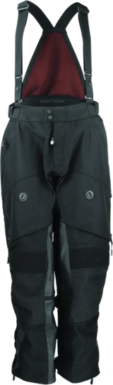 Firstgear Rogue Rogue XC Pro Pants Black with Red Lining and Adjustable Suspenders