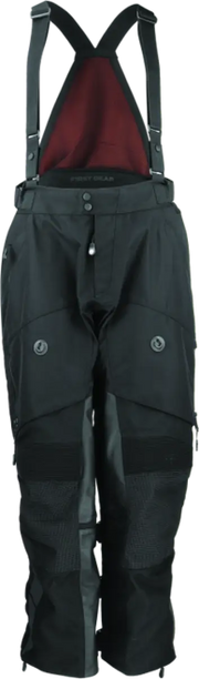 Firstgear Rogue Rogue XC Pro Pants Black with Red Lining and Adjustable Suspenders