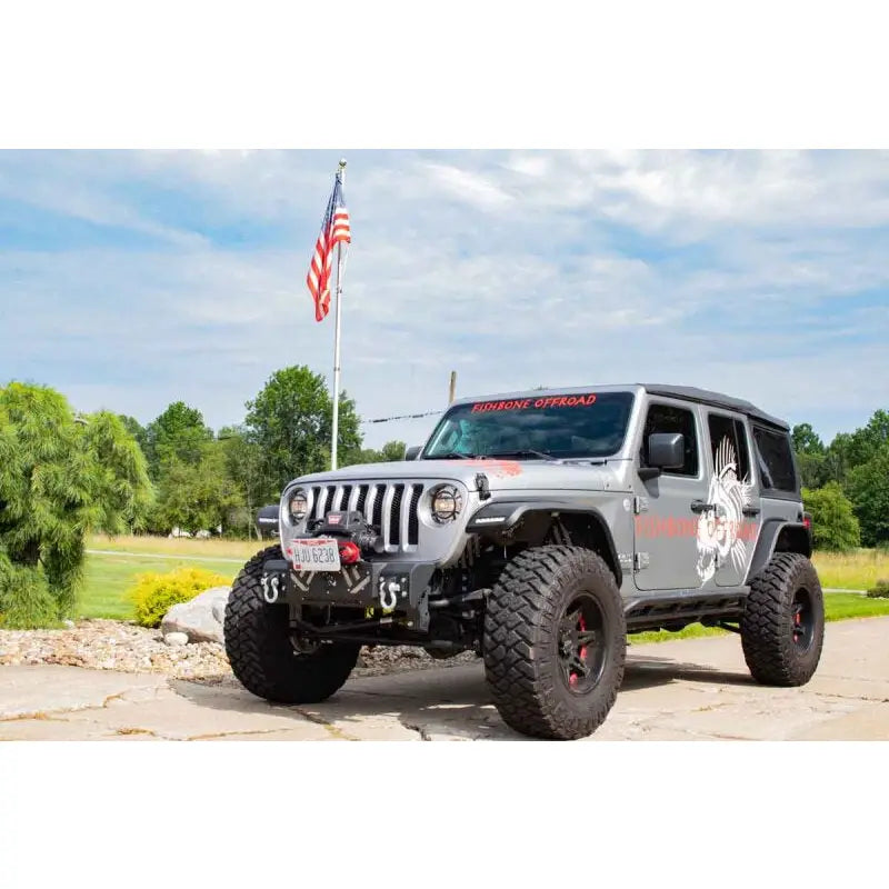 Fishbone Offroad FB22341 Fishbone Offroad 07-18 Jeep Wrangler JK Barracuda Modular Front Bumper - Base