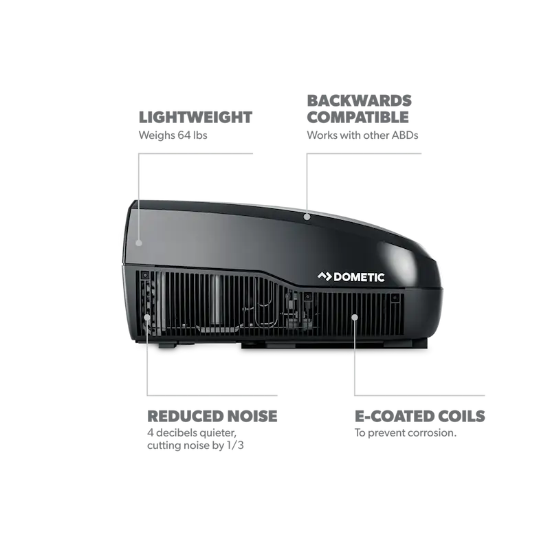 Discover the FJX3573MBKAS Dometic Freshjetx 15K-Mech Val Blk, a powerful 15,000 BTU air conditioning unit.
