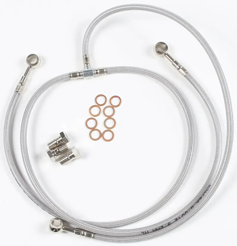 FK003D109-3 Brake Line Front Yamaha - 3 Stainless Steel Hydraulic