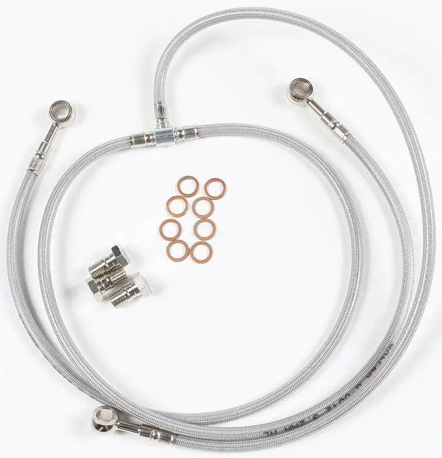FK003D109-3 Brake Line Front Yamaha - 3 Stainless Steel Hydraulic