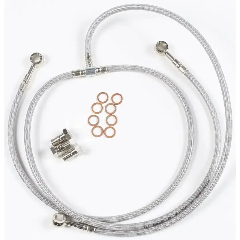 FK003D109-3 Brake Line Front Yamaha - 3 Stainless Steel Hydraulic