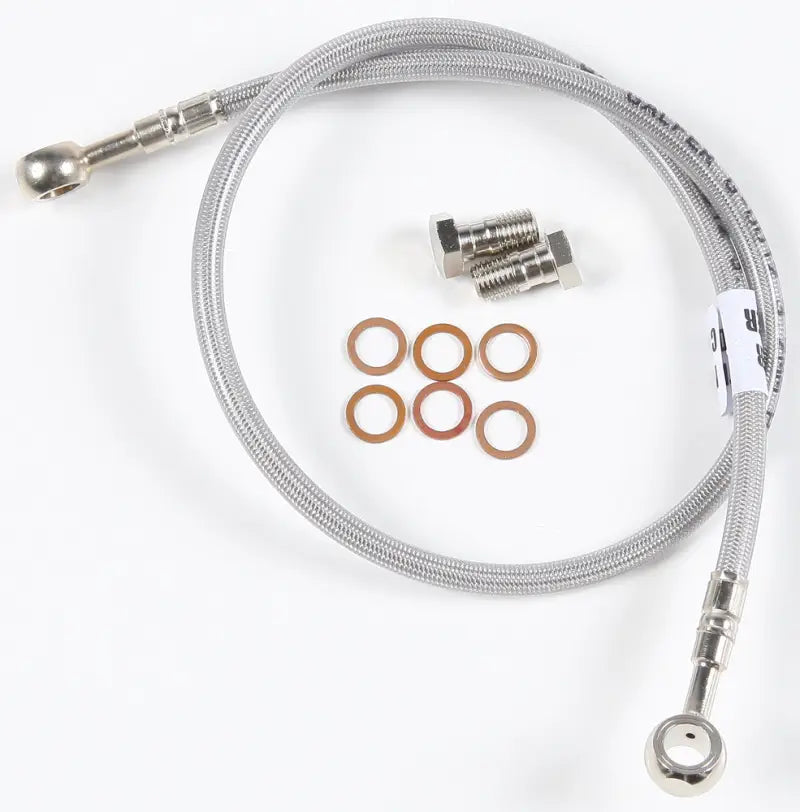FK003D146R + 4 Brake Line Rear Long Trx 250r - Stainless Steel Hydraulic