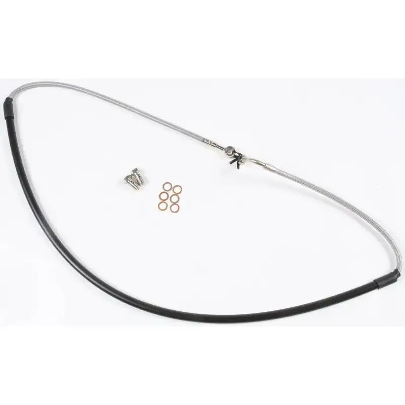 FK003D187-1 Steel Brake Line Front Kaw - Stainless Hydraulic