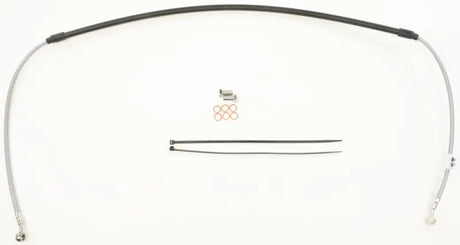 FK003D198CR Steel Brake Line Front Yam - Stainless Hydraulic