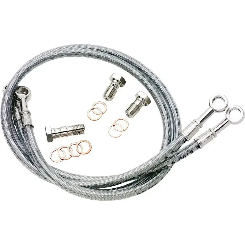 Front silver FK003D224-2 brake line kit for Suzuki motorcycle replacement