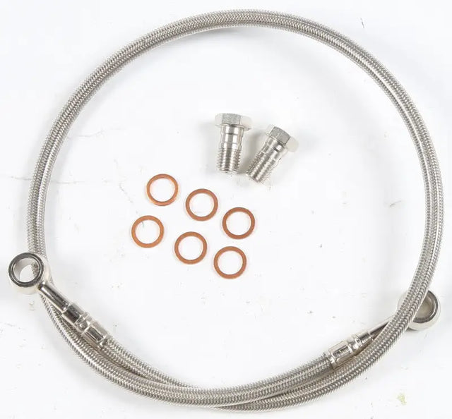 FK003D275R Brake Line Rear Long Raptor 660r - Stainless Steel Hydraulic