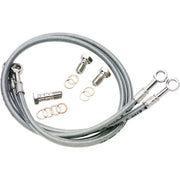 Stainless steel braided brake line FK003D307R for Triumph motorcycles with banjo bolts