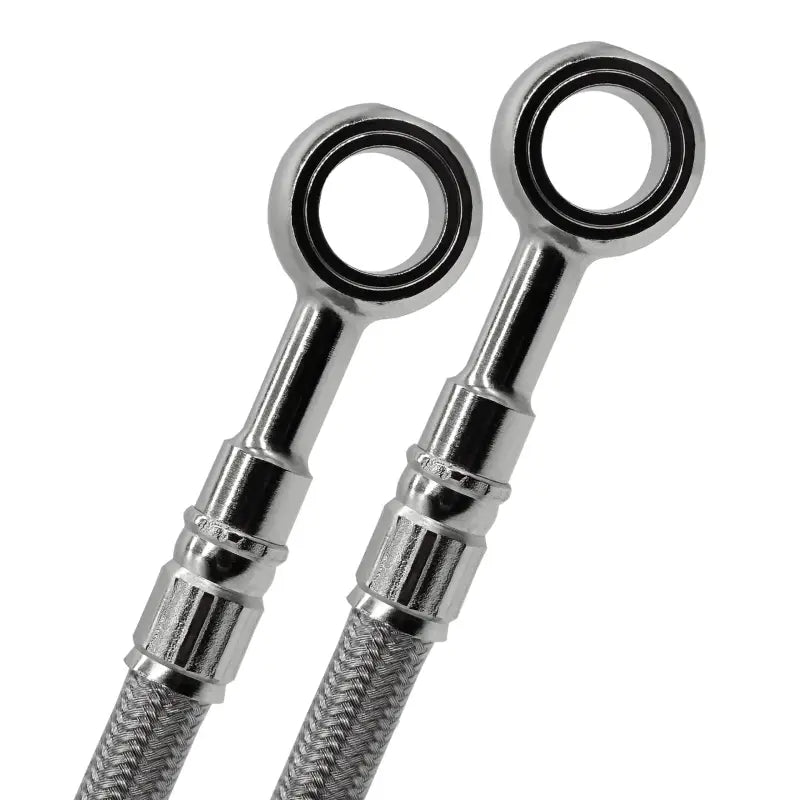 Two braided stainless steel brake lines for FK003D331-1 Galfer Front Suz bike