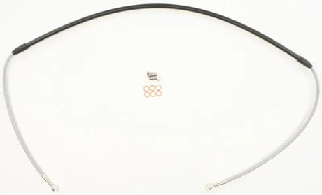 FK003D344-1 Steel Brake Line Front Yam - Stainless Hydraulic