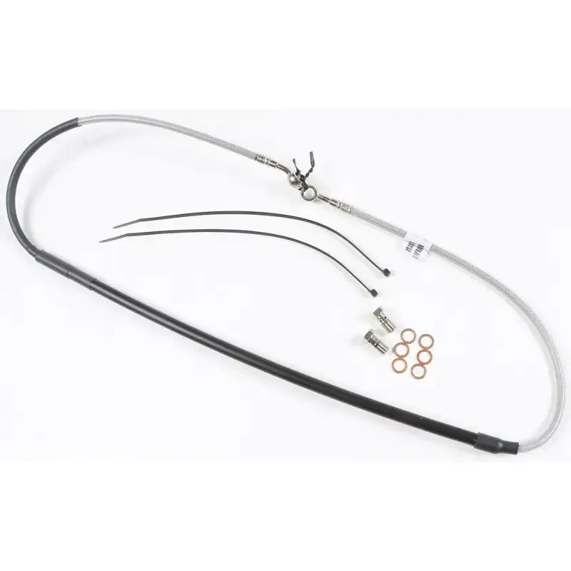 FK003D344CR Steel Brake Line Front Yam - Stainless Hydraulic