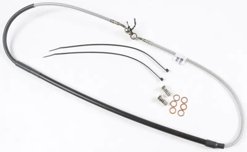 FK003D344CR Steel Brake Line Front Yam - Stainless Hydraulic