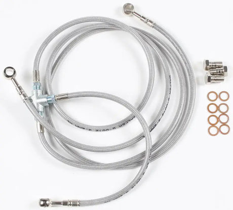FK003D418-3 3 Line Front Brake Kit - Stainless Steel Hydraulic