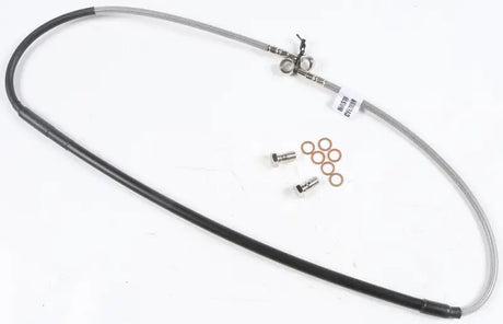 Braided stainless steel brake line FK003D427-1 for KTM with fittings and washers