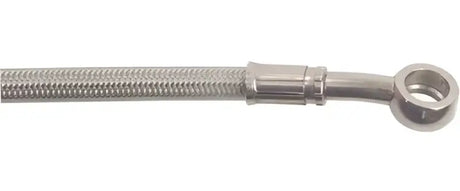 Braided stainless steel brake line FK003D443-2 with banjo fitting for SV1000s 03-04