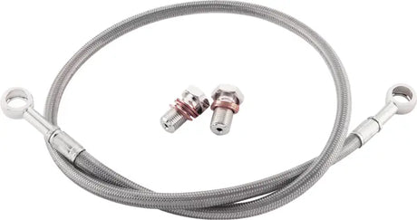 FK003D529R Brake Line Rear Silver Yamaha - Stainless Steel Hydraulic