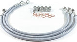 FK003D531-3 Brake Line Front - 3 Stainless Steel Hydraulic