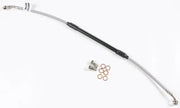 Braided stainless steel motorcycle brake line FK003D630R with fittings and washers