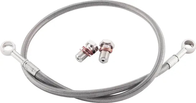 FK003D652R Brake Line Rear Silver Yamaha - Stainless Steel Hydraulic