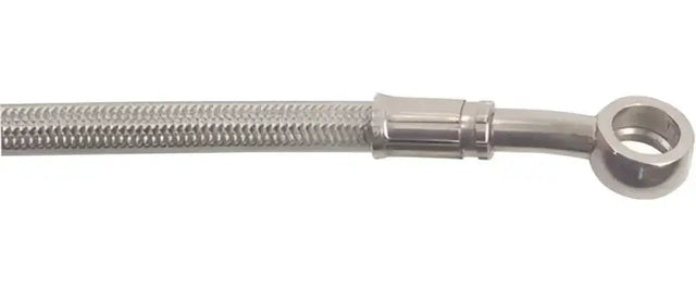 Braided stainless steel brake line FK003D676-2 with banjo fitting for Triumph bikes