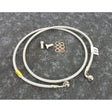 Braided stainless steel motorcycle brake line kit FK003D740-1 Galfer with banjo bolts
