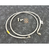 Braided stainless steel motorcycle brake line kit FK003D740-1 Galfer with banjo bolts