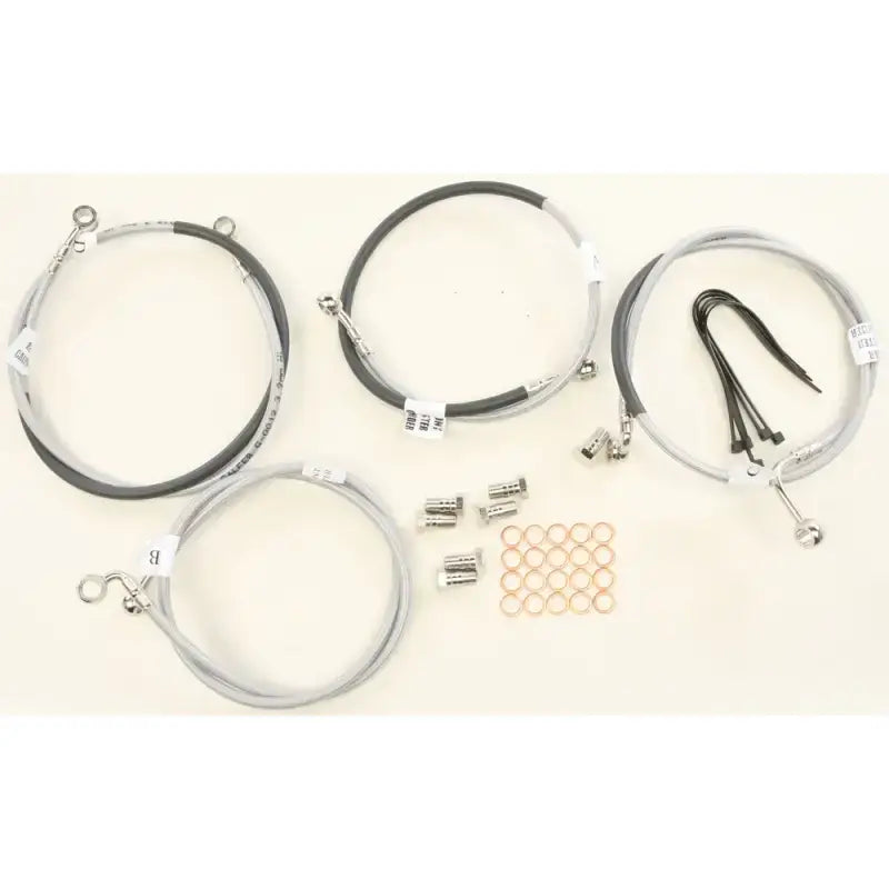 FK003D871-4 stainless steel motorcycle brake line kit for front brakes