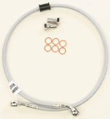 Braided stainless steel FK003D872R Brakeline Rear Cable kit with banjo bolts and copper washers