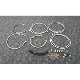 Stainless steel brake line kit FK003D873-6 Galfer with fittings and zip ties for motorcycle