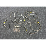 Motorcycle brake line kit with stainless steel hoses and fittings for fk003d874-8 galfer FK003D874-8