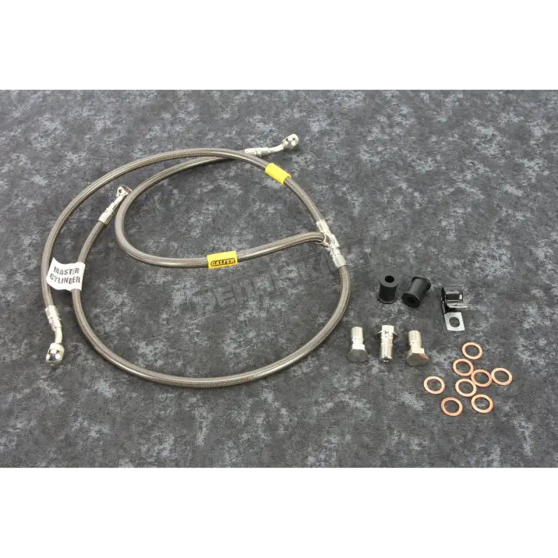 Motorcycle braided brake line kit with stainless steel fittings FK003D881-3 Galfer FK003D881-3