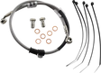 Braided stainless steel brake line kit FK003D926R Galfer with banjo bolts washers cables