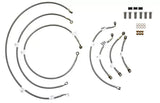 Braided stainless steel brake line kit FK003D935-5 Galfer for front and rear brakes
