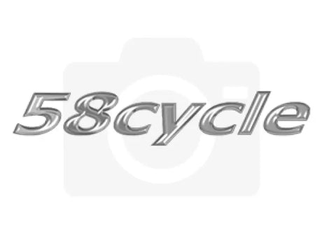 Metallic 58cycle text on FK003D957-1 Galfer stainless steel brake line front Hon