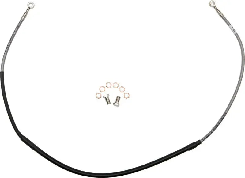 FK003D974R stainless steel brake line with banjo fittings and crush washers for Hus rear