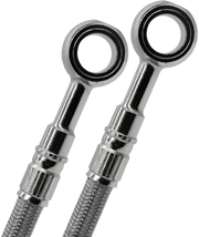 Stainless steel braided brake lines FK003D990-7 with banjo fittings for your ride