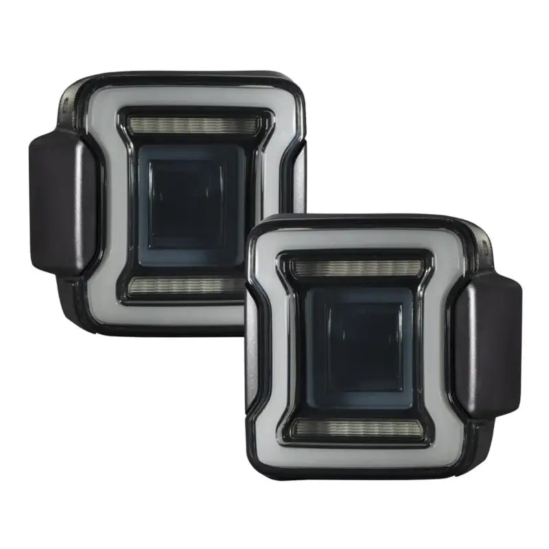 FL0014 Diode Dynamics 2018-2022 Jeep Wrangler LED Tail Lights in black with bright LED design and durable construction