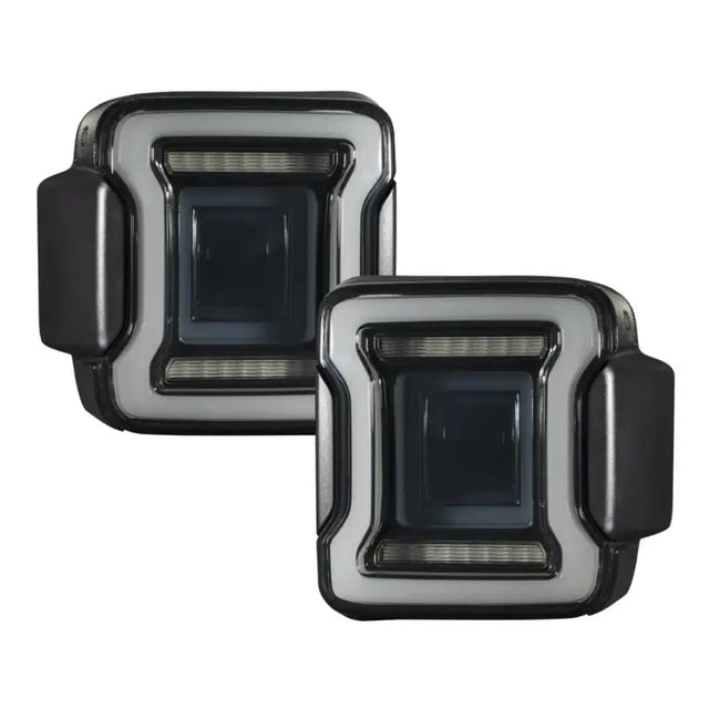 FL0014 Diode Dynamics 2018-2022 Jeep Wrangler LED Tail Lights in black with bright LED design and durable construction