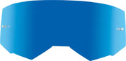 FLY RACING Single Lens W/Post Adult Blue Mirror/Smoke for Powersports