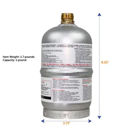 Flame King FK-1LB-ALM Propane Tank
