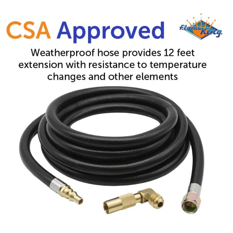 Flame King FK-GRD-12FTQC Propane Hose