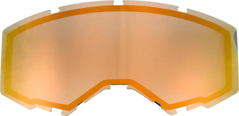 FLY RACING FLB-015 Dual Lens W/O Vents Adult Orange Mirror/Smoke