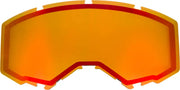 FLY RACING FLB-033 Dual Lens W/O Vents Adult Red Mirror/Amber
